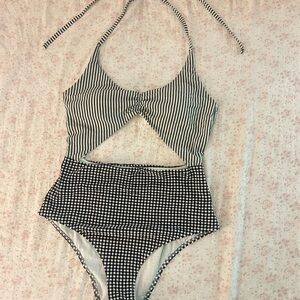 Aerie Black and White One Piece Swimwear Collection